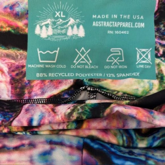 Agstract Apparel Womens XL Leggings Yoga Athleisure‎ High Waist MultiColor NEW - Picture 6 of 6